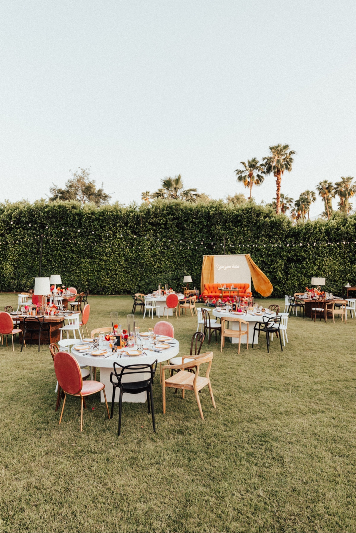 Villa Royale Palm Springs wedding reception